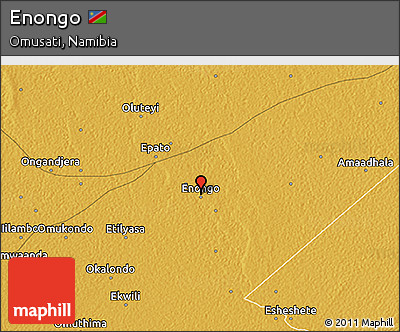 Physical 3D Map of Enongo