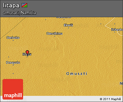 Physical 3D Map of Iitapa