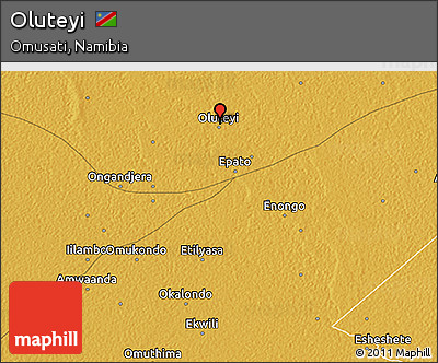Physical 3D Map of Oluteyi