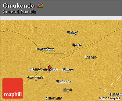 Physical 3D Map of Omukondo