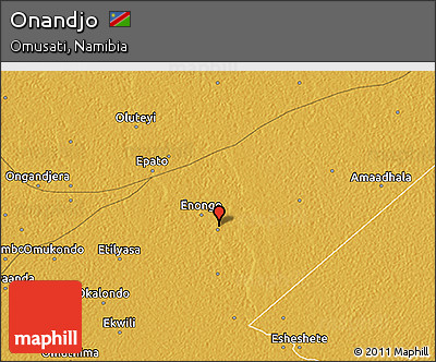 Physical 3D Map of Onandjo