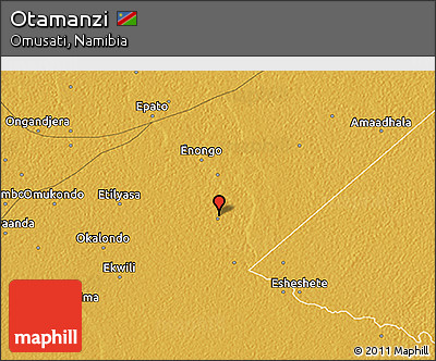 Physical 3D Map of Otamanzi