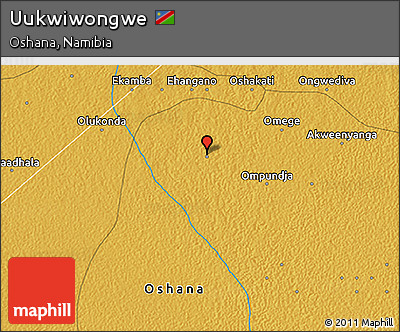 Physical 3D Map of Uukwiwongwe