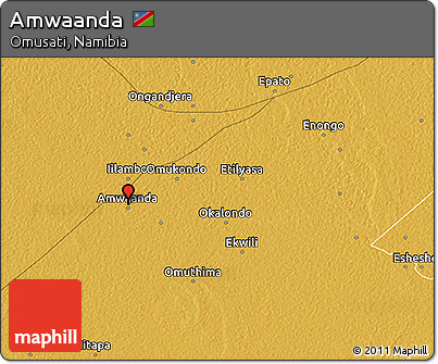 Physical 3D Map of Amwaanda