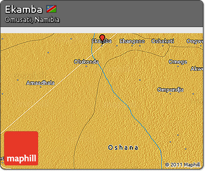 Physical 3D Map of Ekamba