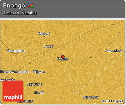 Physical 3D Map of Enongo