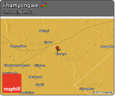 Physical 3D Map of Iihamyongwe