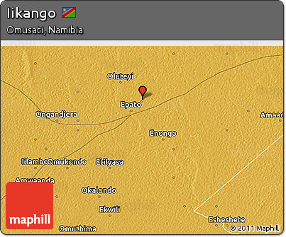 Physical 3D Map of Iikango