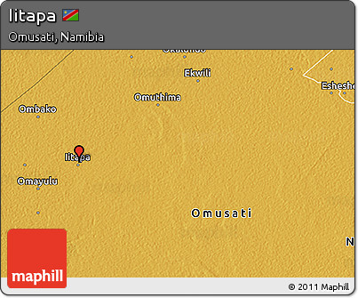 Physical 3D Map of Iitapa