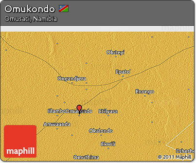 Physical 3D Map of Omukondo