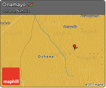Physical 3D Map of Onamayo