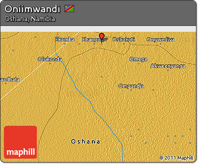 Physical 3D Map of Oniimwandi