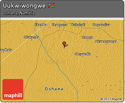 Physical 3D Map of Uukwiwongwe