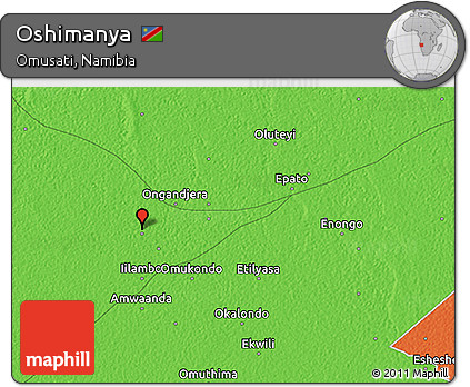 Political 3D Map of Oshimanya