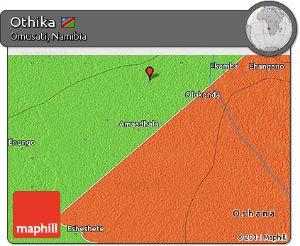 Political 3D Map of Othika