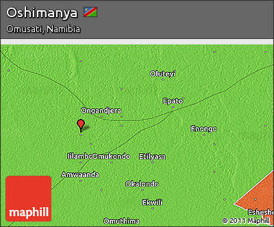 Political 3D Map of Oshimanya