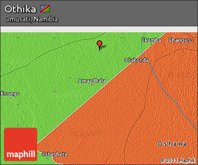 Political 3D Map of Othika
