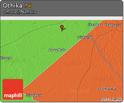 Political 3D Map of Othika