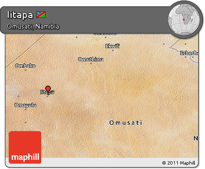 Satellite 3D Map of Iitapa