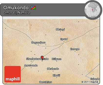 Satellite 3D Map of Omukondo