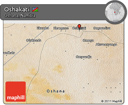 Satellite 3D Map of Oshakati
