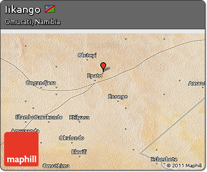 Satellite 3D Map of Iikango