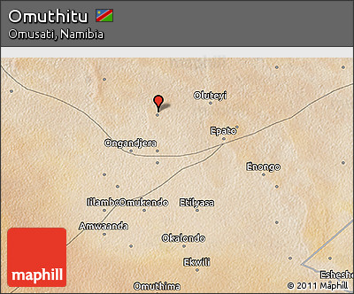 Satellite 3D Map of Omuthitu