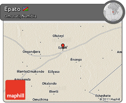 Shaded Relief 3D Map of Epato