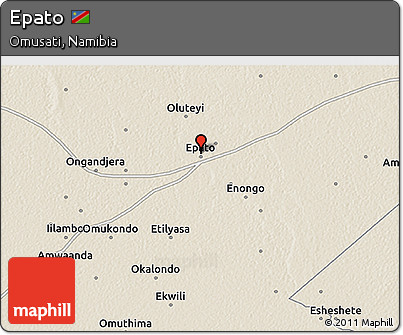 Shaded Relief 3D Map of Epato