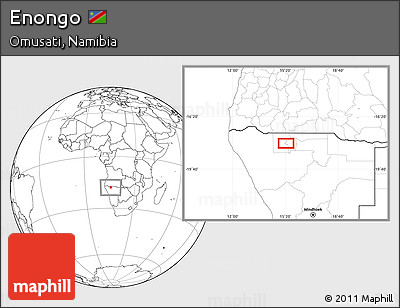 Blank Location Map of Enongo