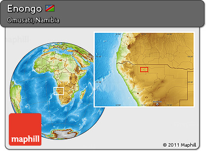 Physical Location Map of Enongo