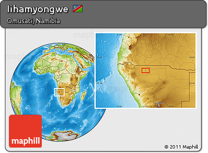 Physical Location Map of Iihamyongwe