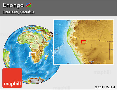 Physical Location Map of Enongo