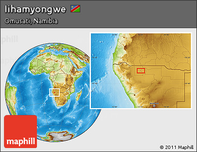 Physical Location Map of Iihamyongwe