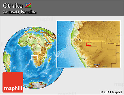 Physical Location Map of Othika
