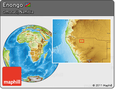 Physical Location Map of Enongo