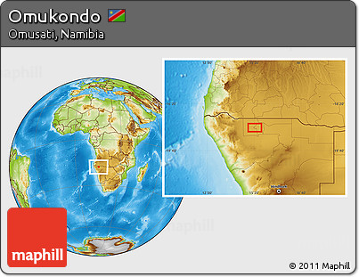 Physical Location Map of Omukondo