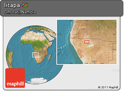 Satellite Location Map of Iitapa