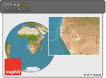 Satellite Location Map of Othika