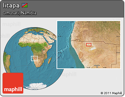 Satellite Location Map of Iitapa
