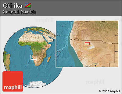 Satellite Location Map of Othika