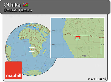 Savanna Style Location Map of Othika