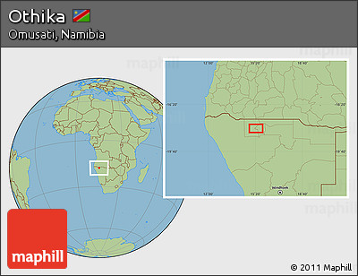Savanna Style Location Map of Othika