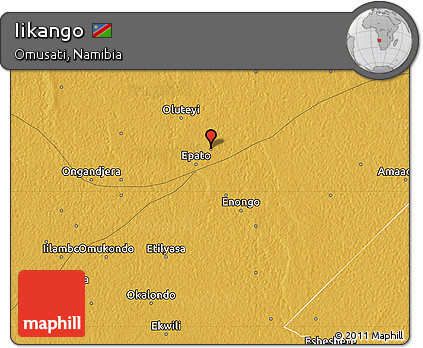 Physical Map of Iikango