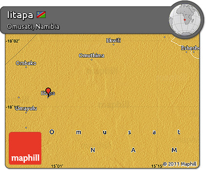 Physical Map of Iitapa