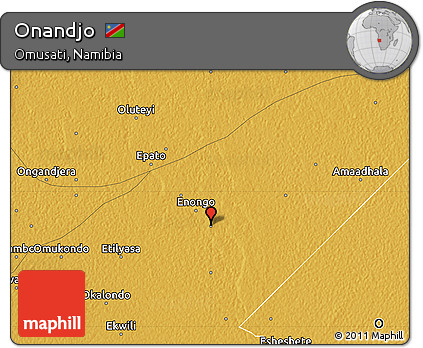 Physical Map of Onandjo