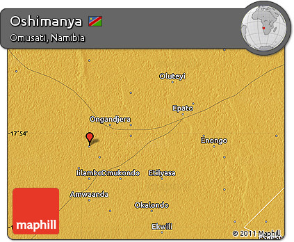 Physical Map of Oshimanya