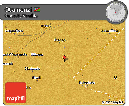 Physical Map of Otamanzi
