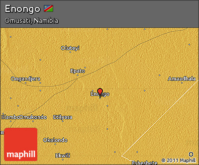Physical Map of Enongo