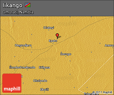 Physical Map of Iikango